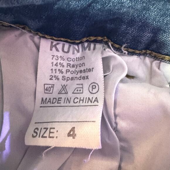 KUNMI SZ 4 Stretch Flare Blue Jeans Great Condition! - Picture 4 of 7